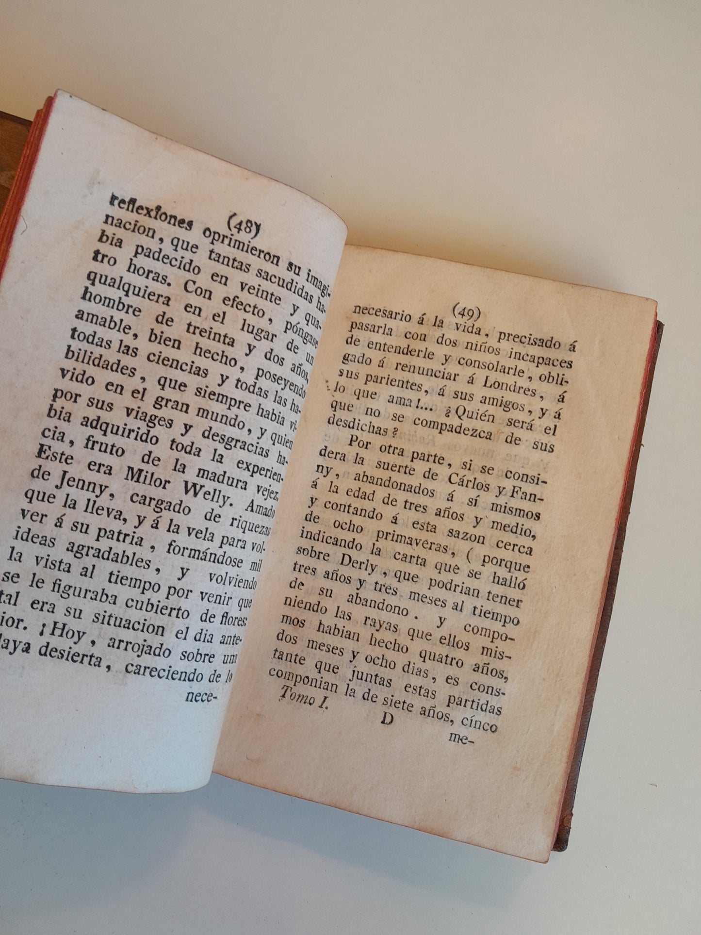 LOS DOS ROBINSONES O AVENTURAS DE CARLOS Y FANNY (TOMO 1) - JUSTO DE LA BARRA (IMP. MARÍN, 1797)