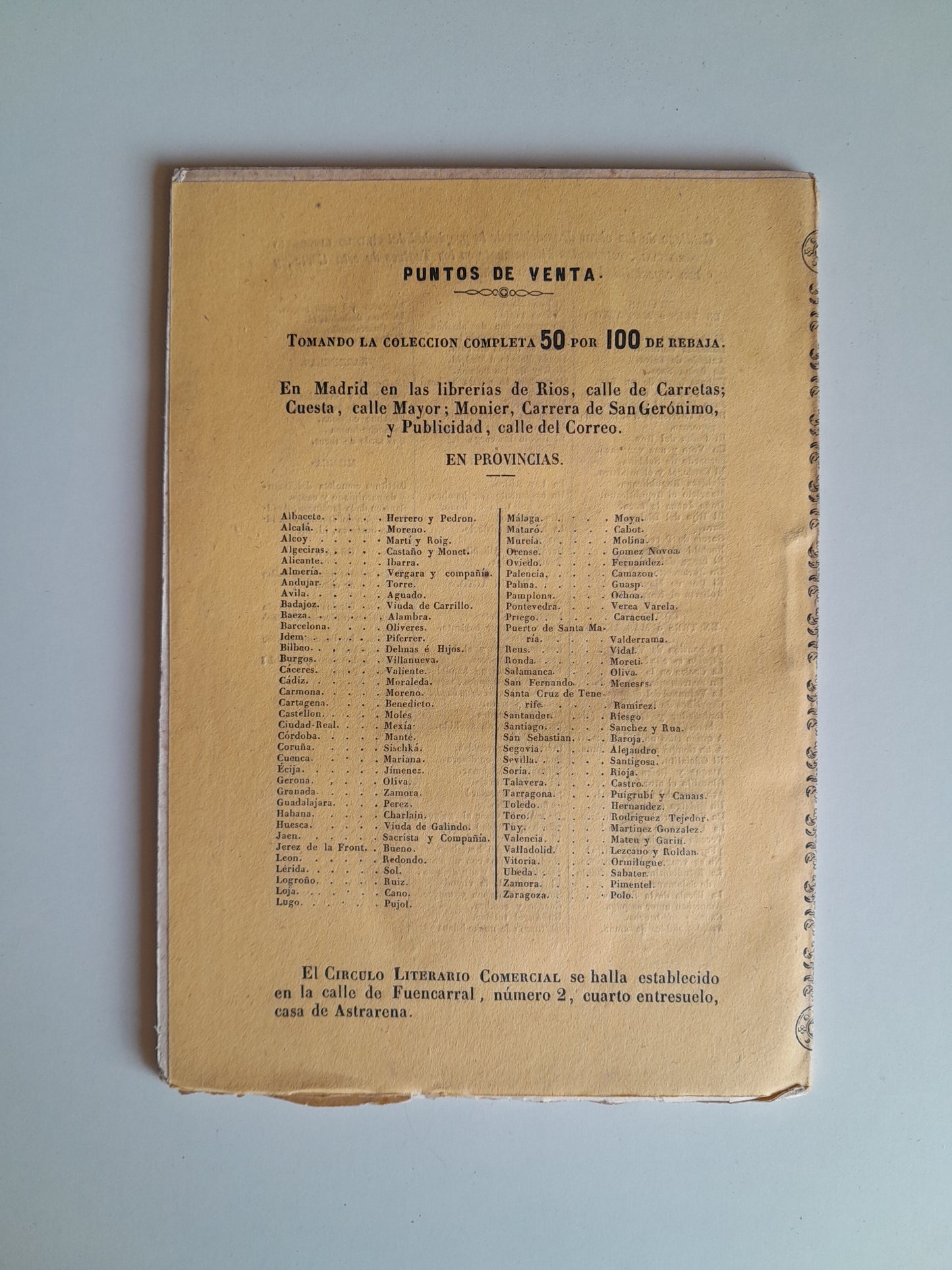 LAS CUCAS - EUGENIO RUBÍ Y ANTONIO BARROSO (TIP. A. VICENTE 'LA ESPAÑA DRAMÁTICA', 1848)