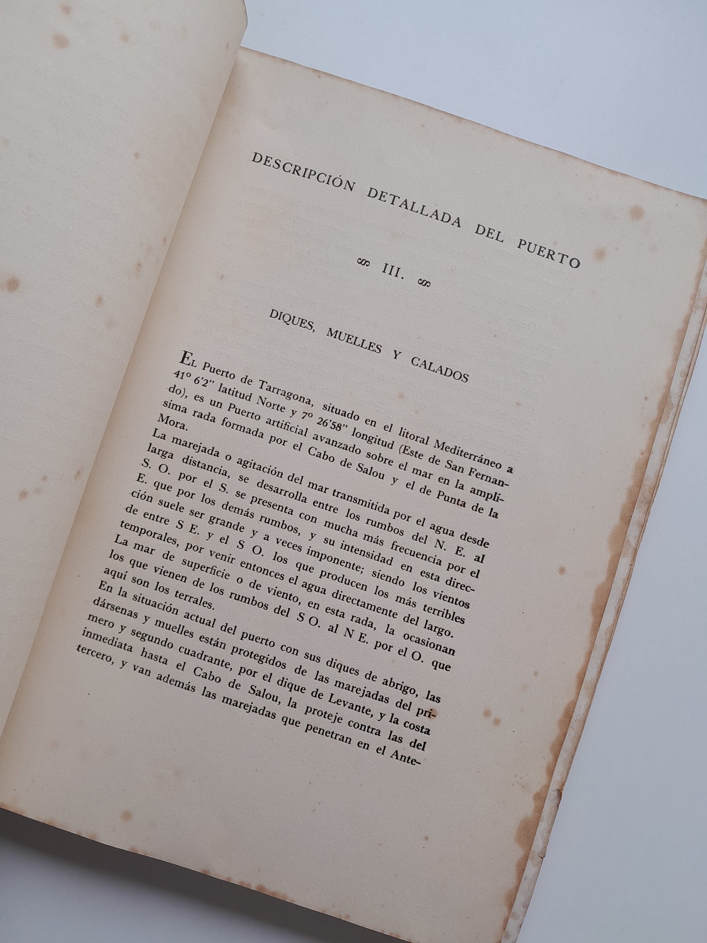 MEMORIA DESCRIPTIVA DEL PUERTO DE TARRAGONA (1928-1931)