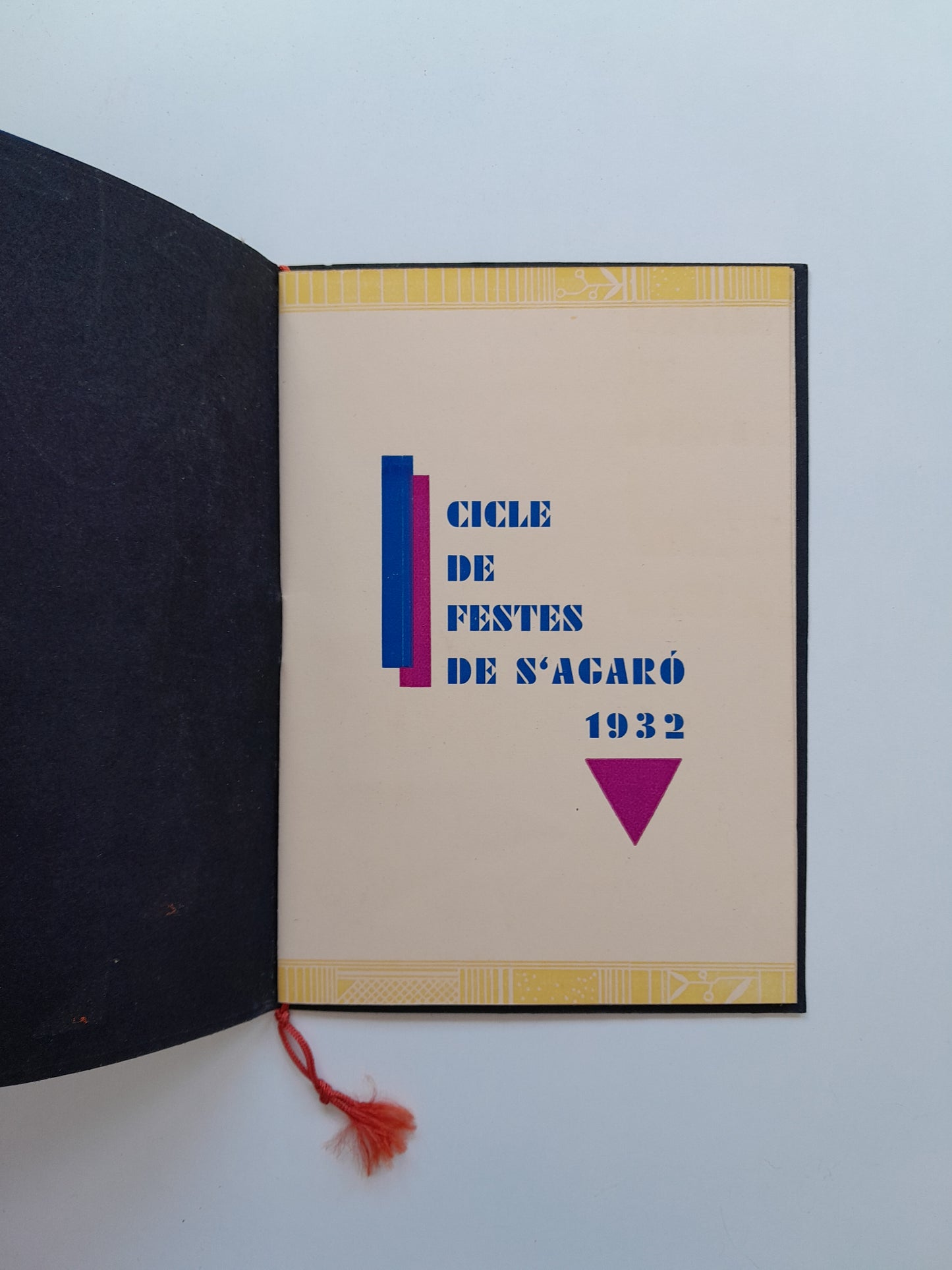 PROGRAMA CICLE DE FESTES DE S'AGARÓ (SANT FELIU DE GUÍXOLS, 1932)