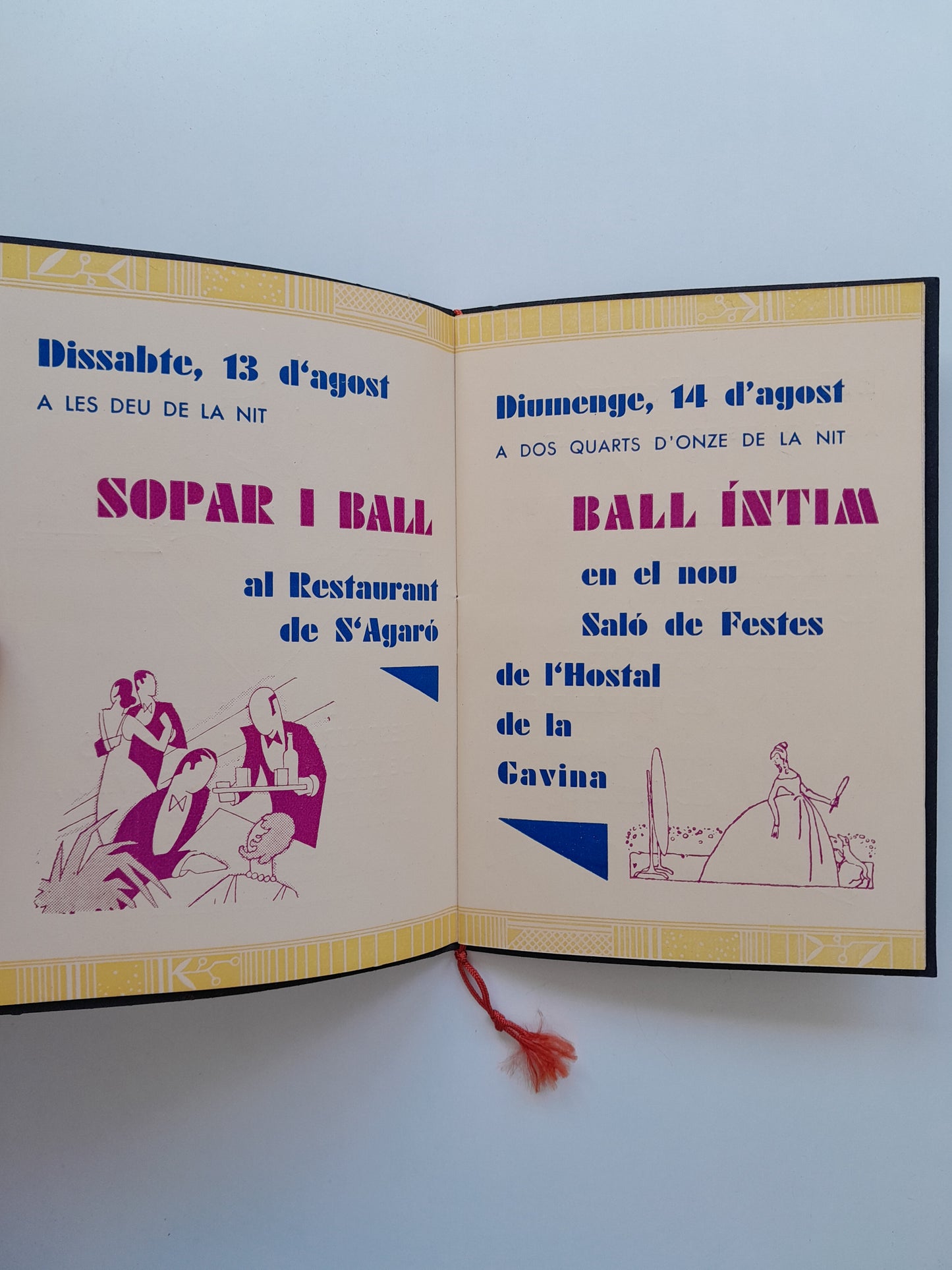 PROGRAMA CICLE DE FESTES DE S'AGARÓ (SANT FELIU DE GUÍXOLS, 1932)