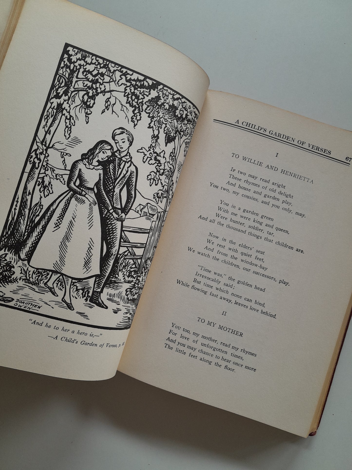A CHILD'S GARDEN OF VERSES AND OTHER POEMS - ROBERT L. STEVENSON (S.C.P.C., 1930)