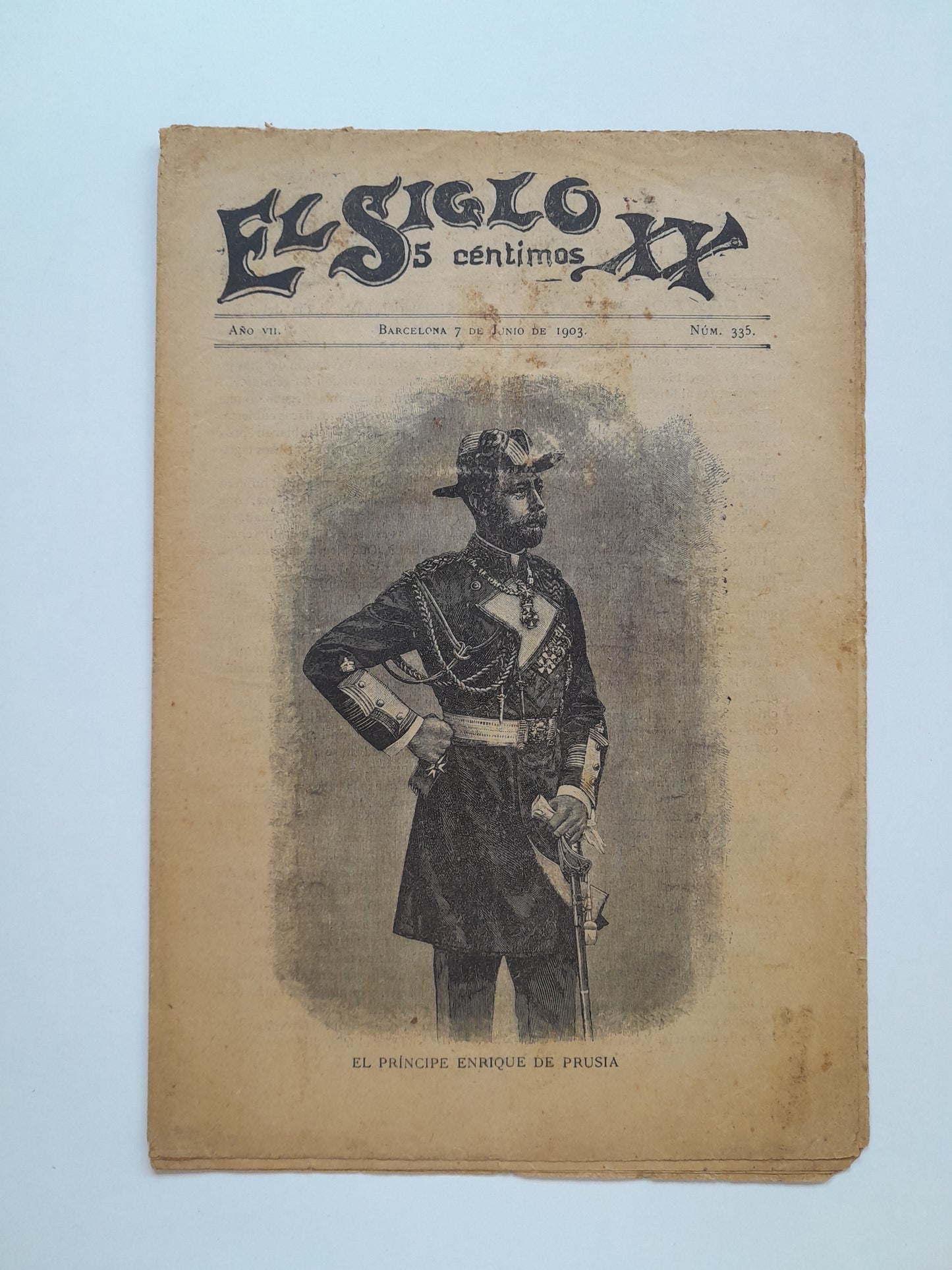 EL SIGLO XX (BARCELONA) - ANY 7, NÚM. 335 (7 JUNY 1903)