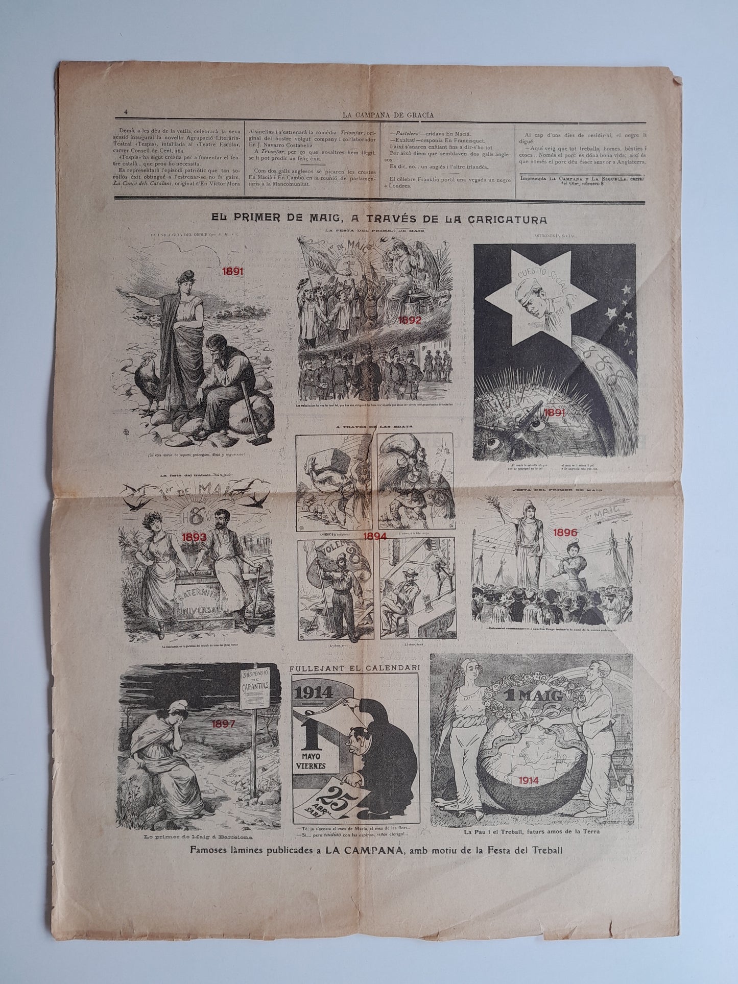 LA CAMPANA DE GRÀCIA (BARCELONA) - ANY 55, NÚM. 2855 (8 MARÇ 1924)