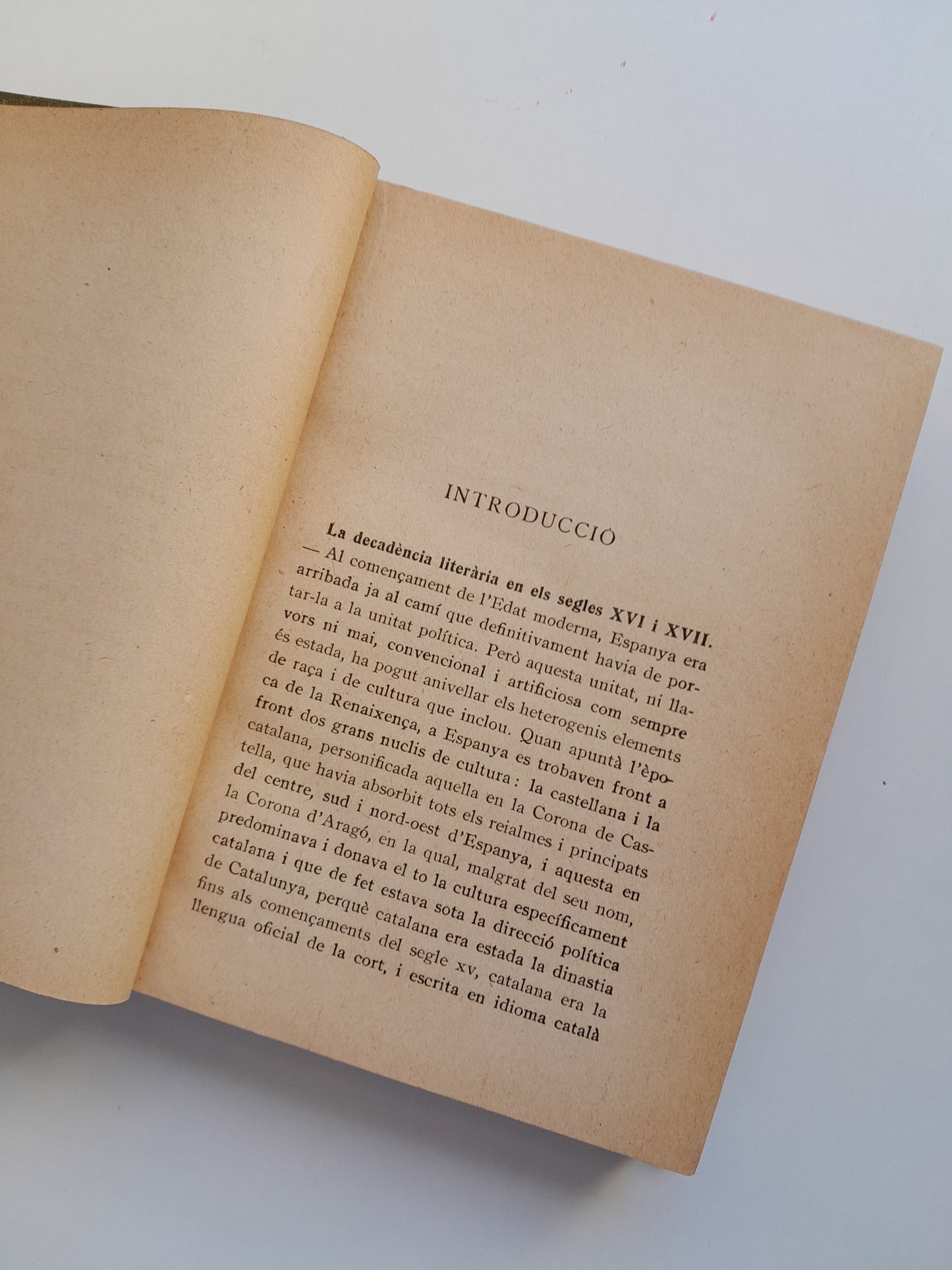 MANUAL D'HISTÒRIA CRÍTICA DE LA LITERATURA CATALANA MODERNA - MANUEL DE MONTOLIU (EDITORIAL PEDAGÒGICA, 1922)