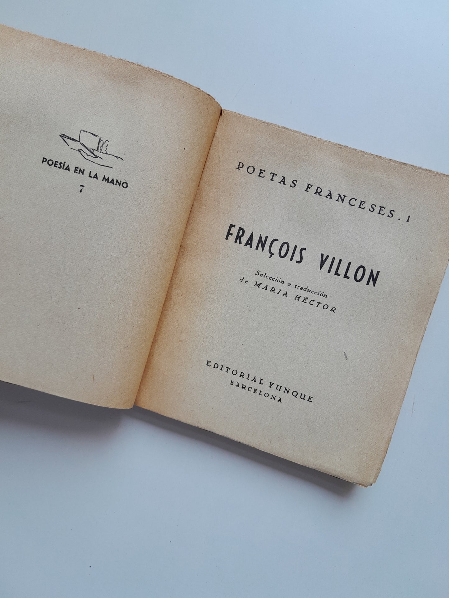 POESÍA - FRANÇOIS VILLON (YUNQUE, 1940)
