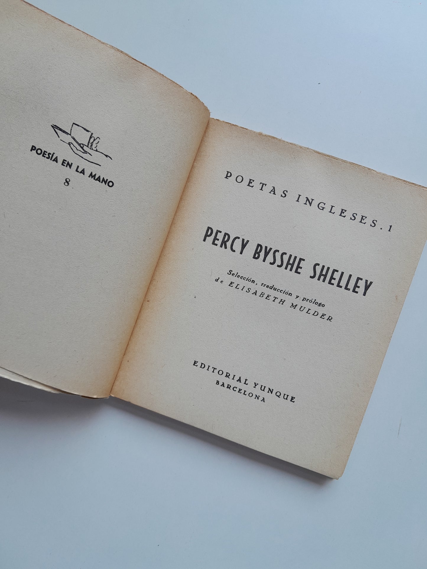 POESÍA - PERCY BYSSHE SHELLEY (YUNQUE, 1940)