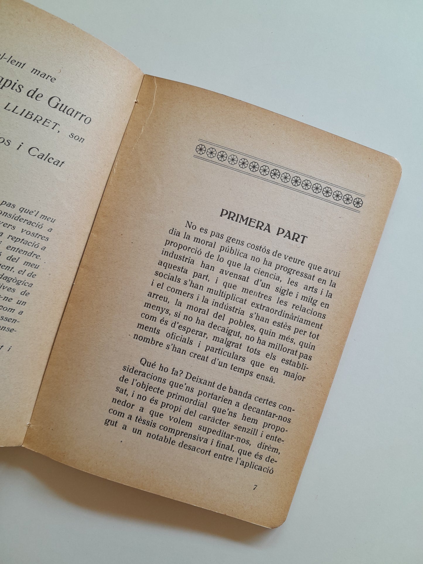 LLIBRET DE LES MARES. EDUCACIÓ INFANTÍVOLA EN LA LLAR PAIRAL - FRANCISCO FLOS CALCAT (IMP. F. SALELLAS, 1923)