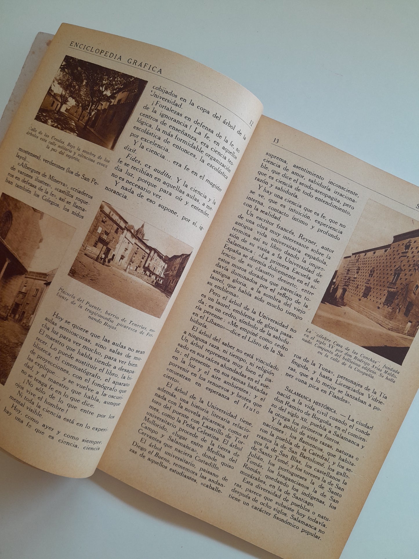 ENCICLOPEDIA GRÁFICA. SALAMANCA (CERVANTES, c.1940)