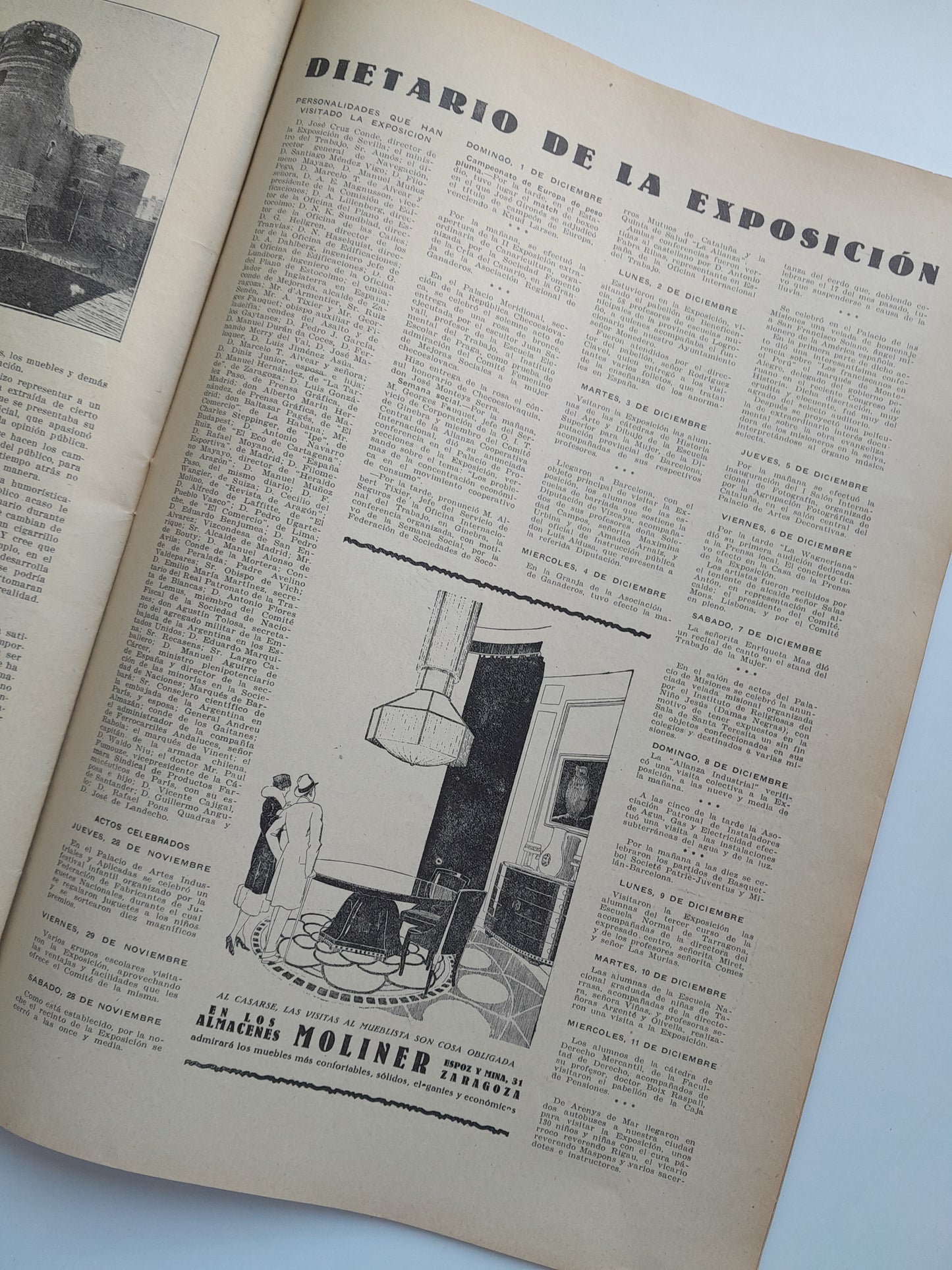 EXPOSICIÓN INTERNACIONAL DE BARCELONA. DIARIO OFICIAL (BARCELONA) - ANY 1, NÚM. 41 (14 DESEMBRE 1929)