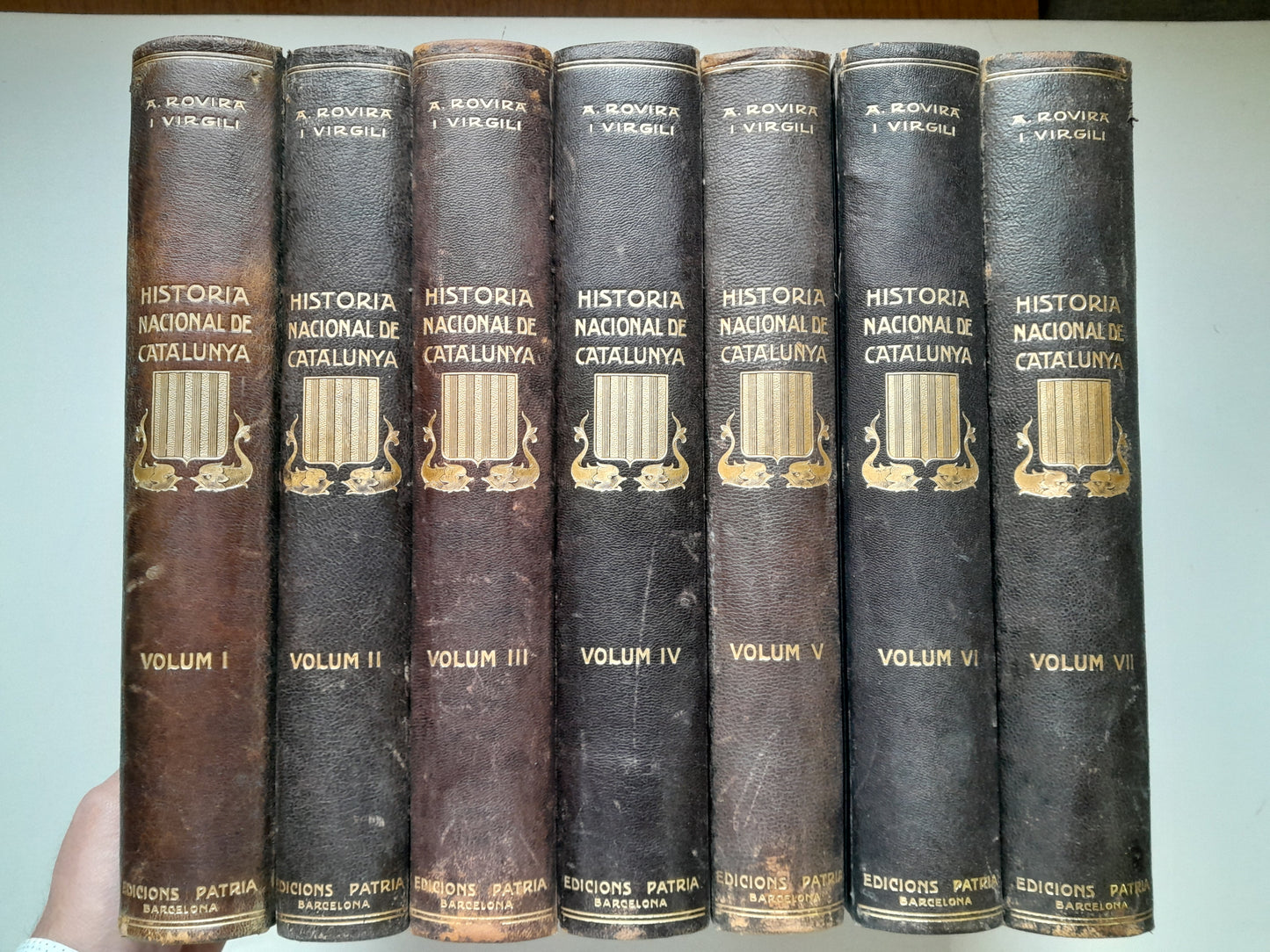 HISTÒRIA NACIONAL DE CATALUNYA (COMPLETA 7 TOMOS) - ANTONI ROVIRA I VIRGILI (PÀTRIA, 1922-1934)
