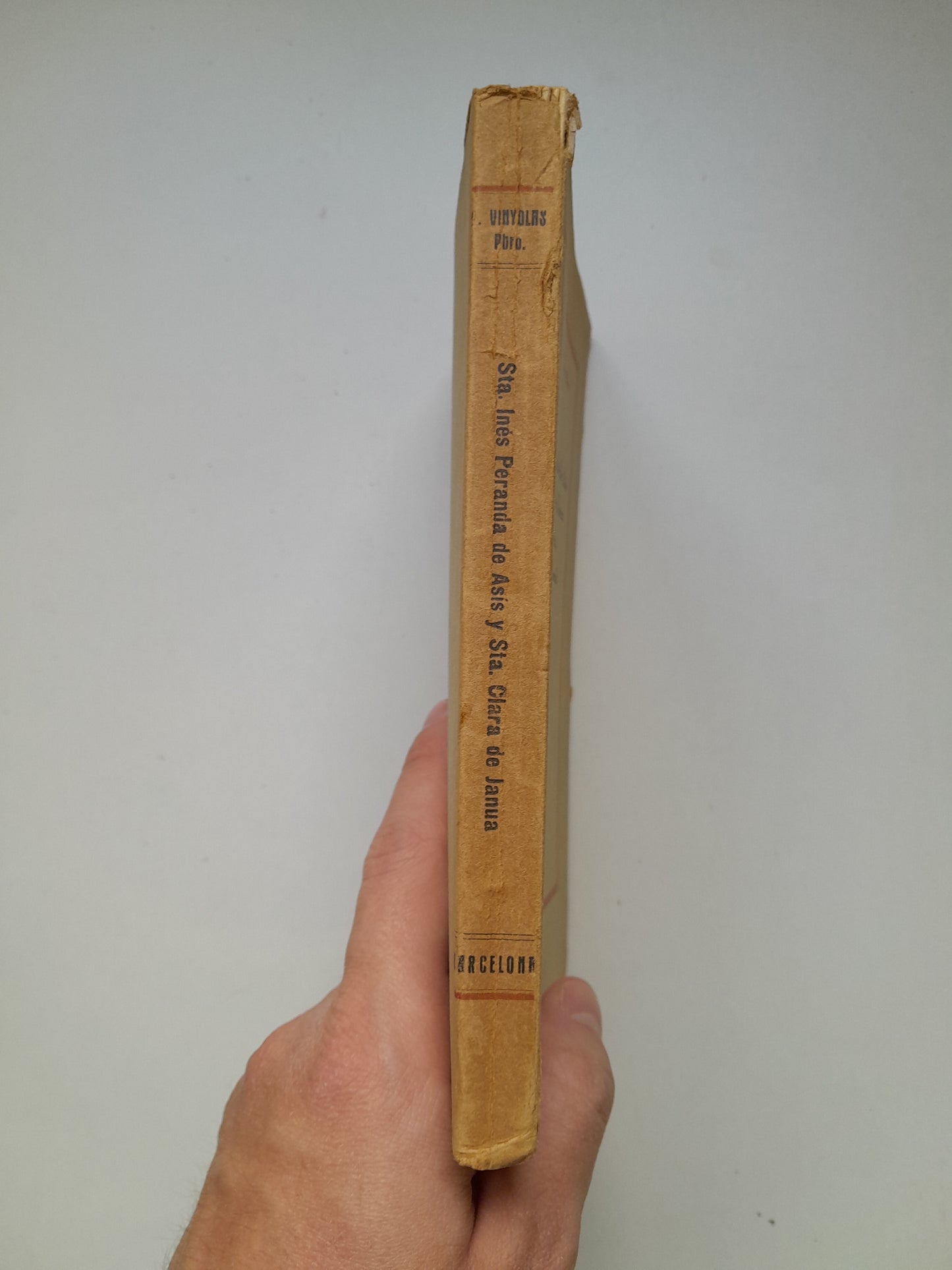 SANTA INÉS PERANDA DE ASÍS Y SANTA CLARA DE JANUA EN BARCELONA - PABLO VINYOLAS Y TORRES (VILA, ALEU Y DOMINGO, 1930)