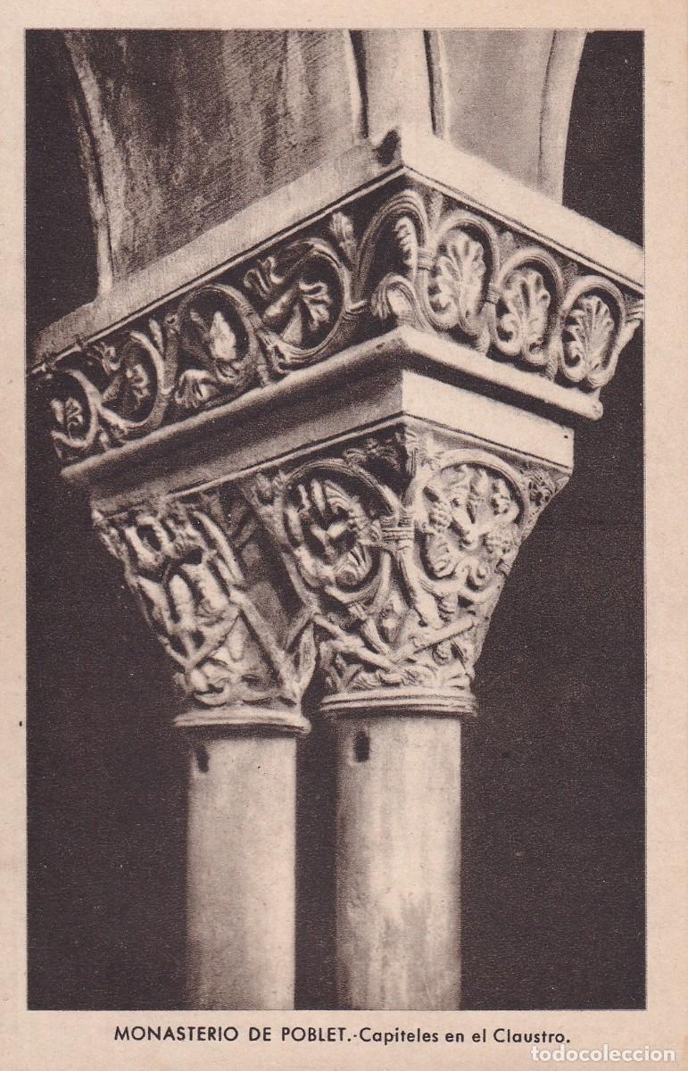 POBLET - MONASTERIO DE SANTA MARIA. CAPITELES EN EL CLAUSTRO
