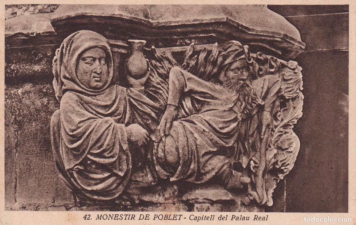 POBLET - MONASTERIO DE SANTA MARIA. CAPITEL DEL PALACIO REAL