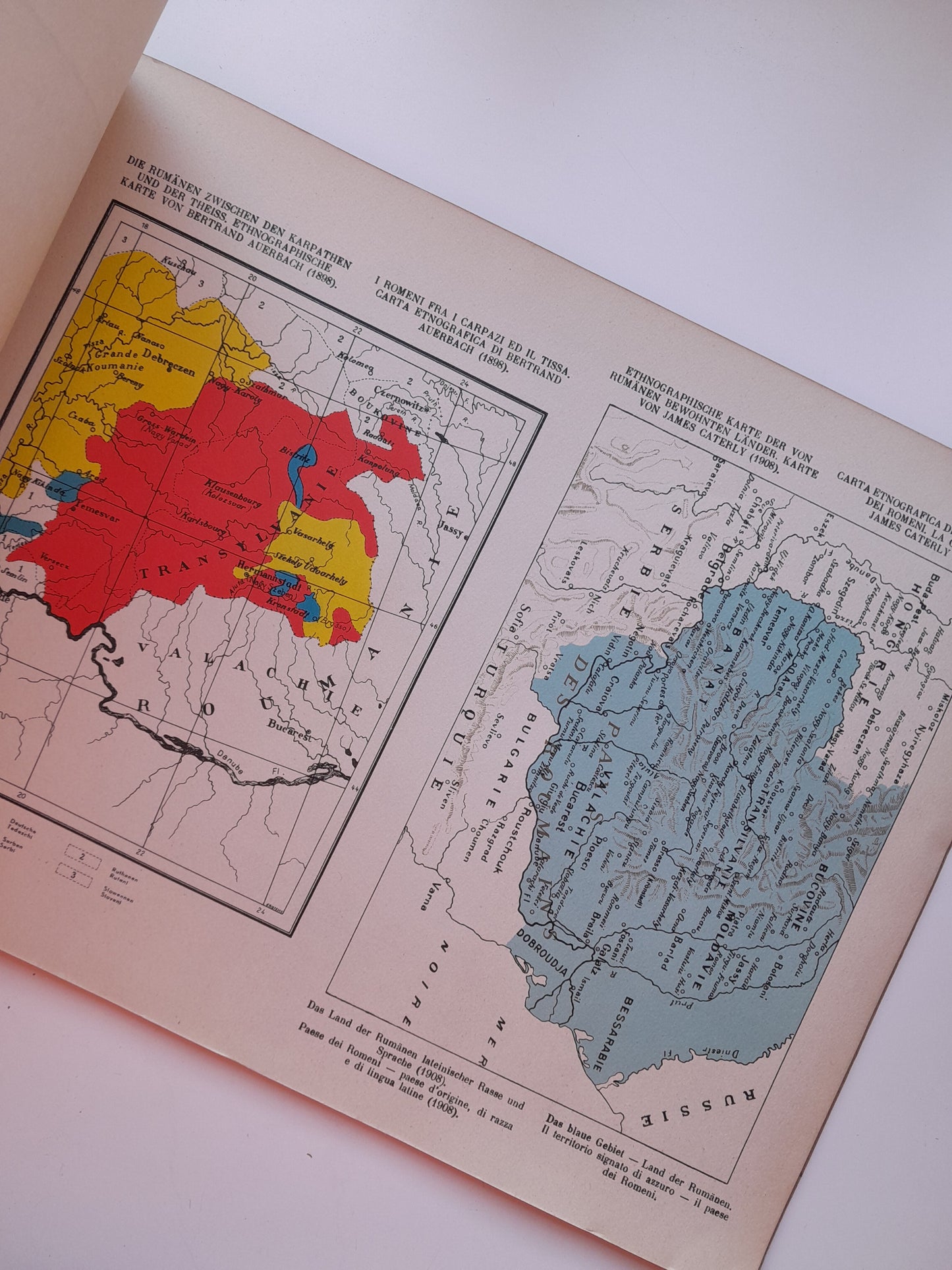 RUMÄNIEN. ETHNOGRAPHISCHER ATLAS/LA ROMANIA. ATLANTE ETNOGRAFICO (c.1940)