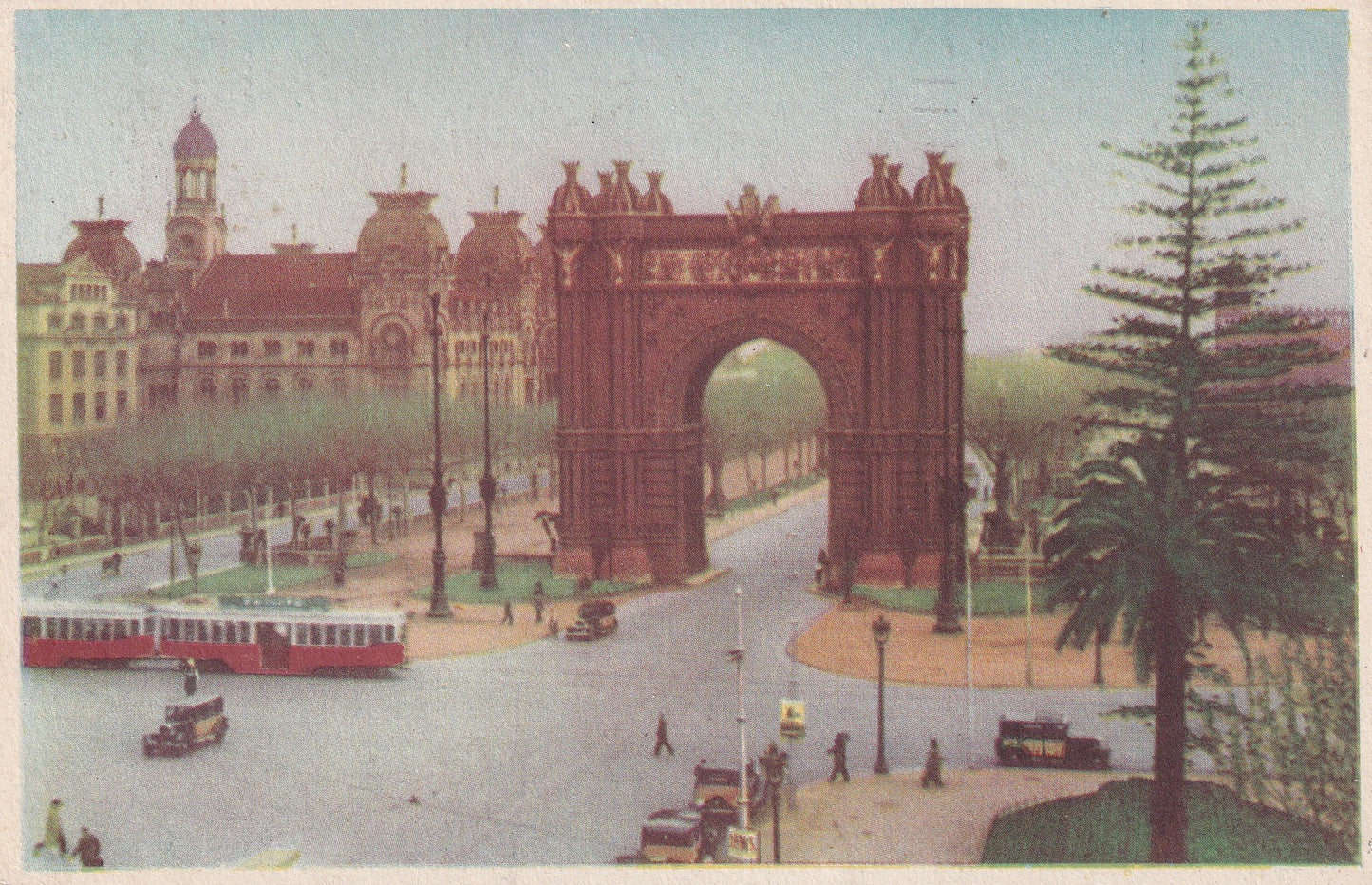 BARCELONA - ARCO DE TRIUNFO Y SALÓN DE VÍCTOR PRADERA