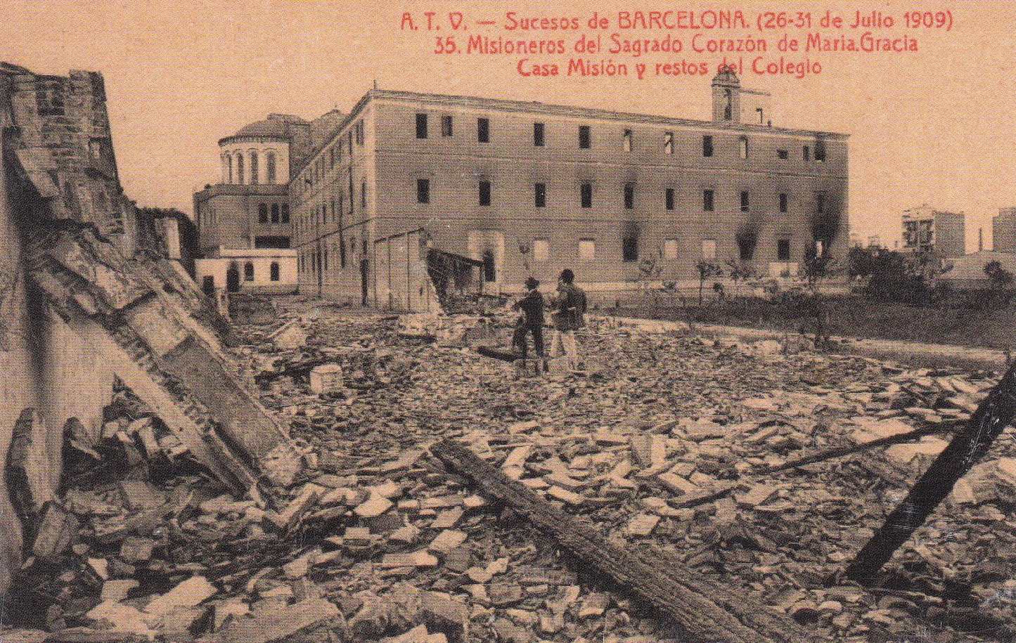 BARCELONA - SUCESOS DE BARCELONA. 35. MISIONEROS DEL SAGRADO CORAZÓN DE MARIA. CASA MISIÓN