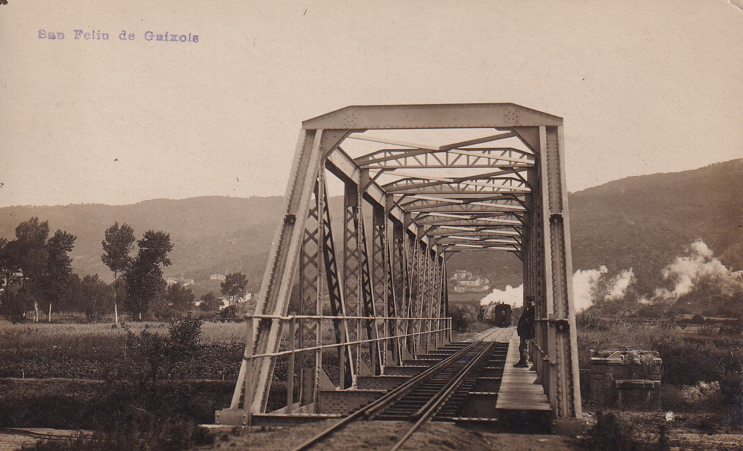 SANT FELIU DE GUÍXOLS - PONT DEL FERROCARRIL SOBRE EL RIDAURA