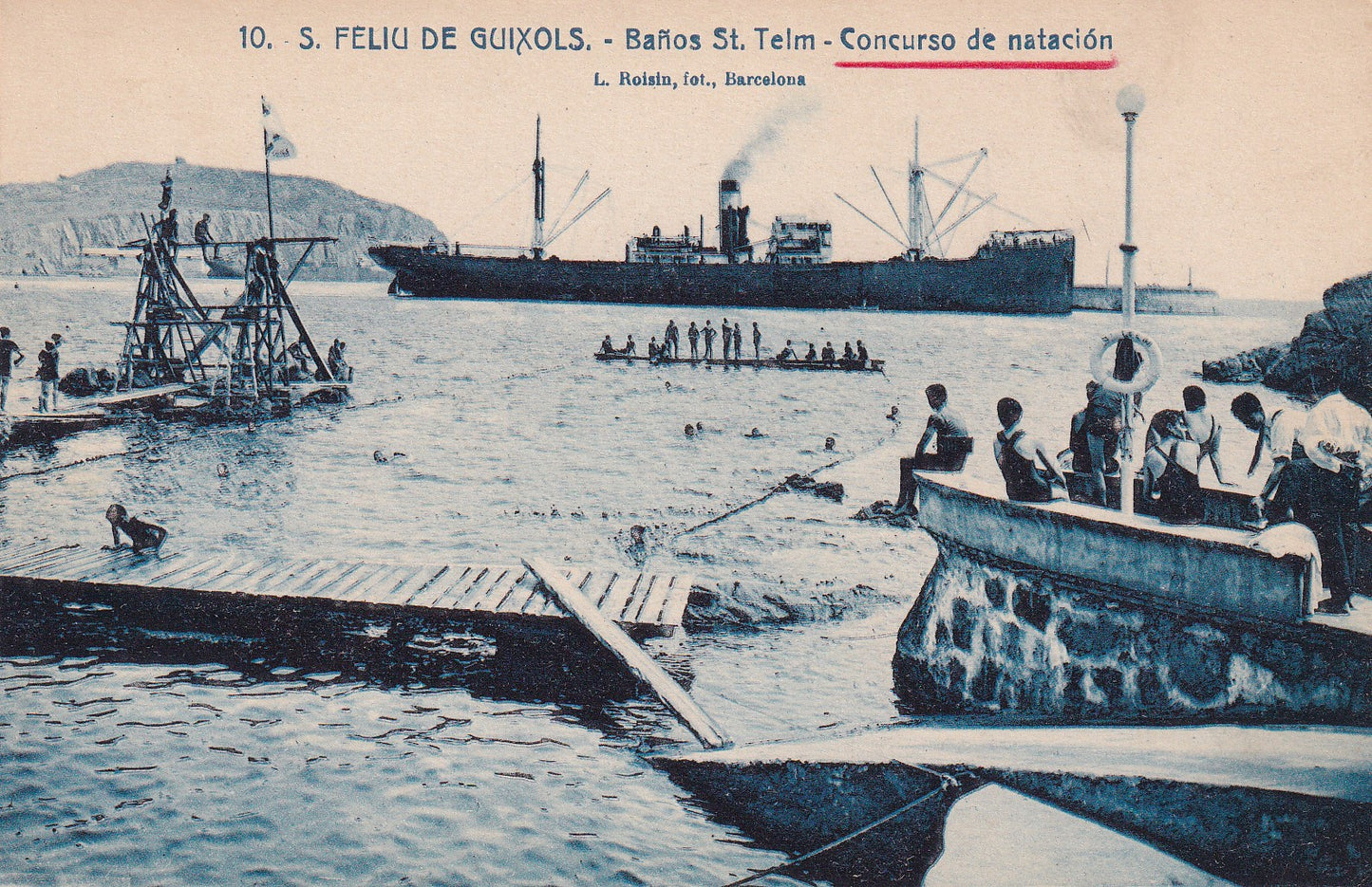 SANT FELIU DE GUÍXOLS - 10. BAÑOS ST. TELM. CONCURSO DE NATACIÓN