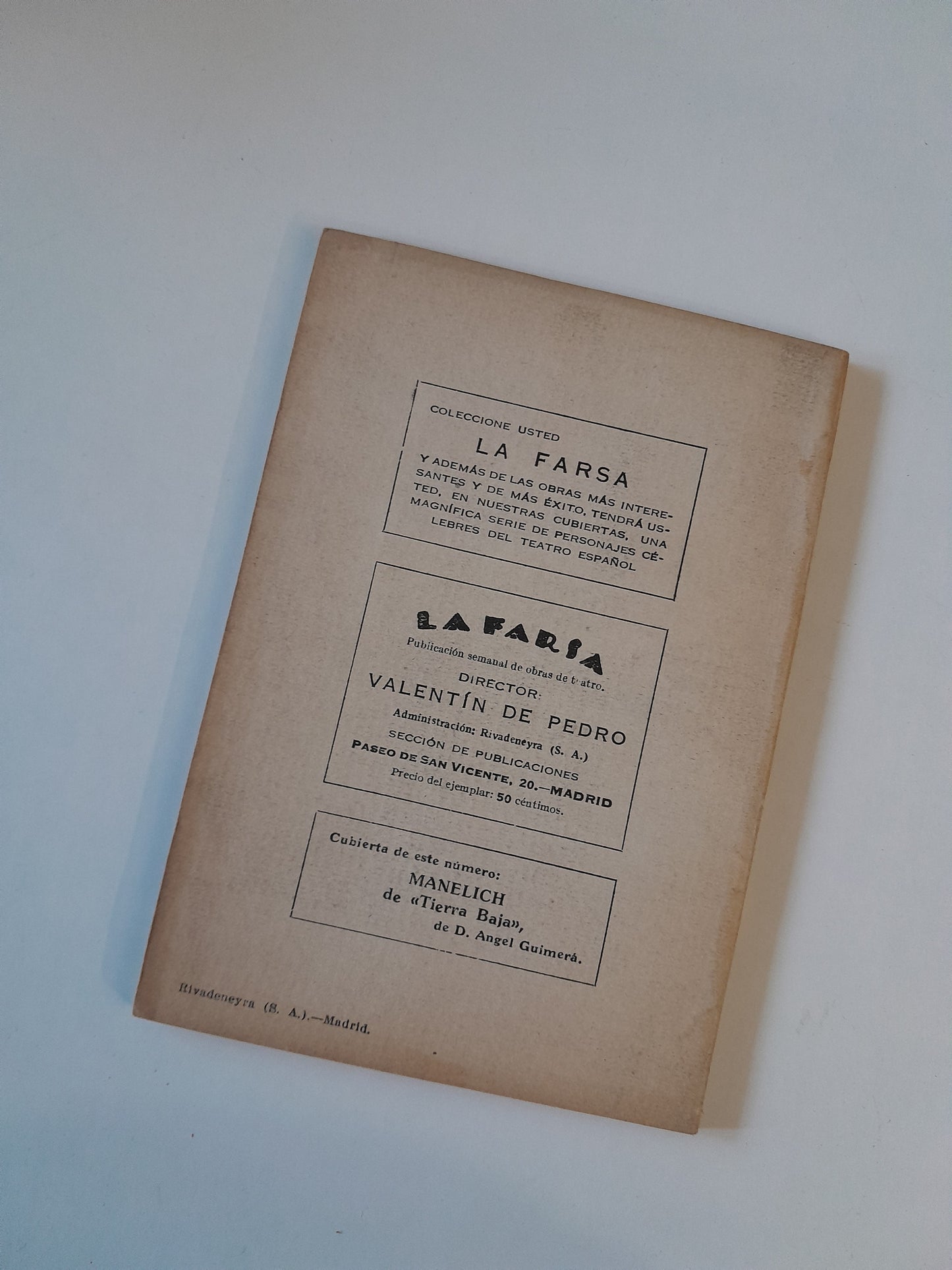 REVISTA DE TEATRO LA FARSA: LA LOBA, DE CEFERINO R. AVECILLA Y MANUEL MERINO - AÑO 3, NÚM. 109 (12 OCTUBRE 1929)