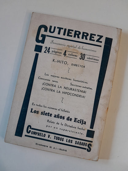 REVISTA DE TEATRO LA FARSA: EL AMANTE DE MME. VIDAL, DE LUIS VERNEUIL - AÑO 4, NÚM. 170 (23 NOVIEMBRE 1930)