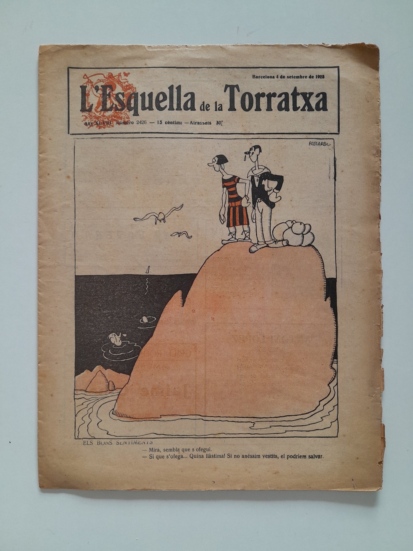 L'ESQUELLA DE LA TORRATXA - ANY 48, NÚM. 2426 (4 SETEMBRE 1925)