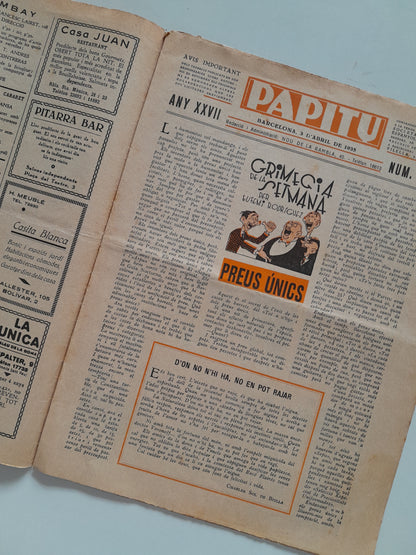 PAPITU - ANY 27, NÚM. 1361 (3 ABRIL 1935)