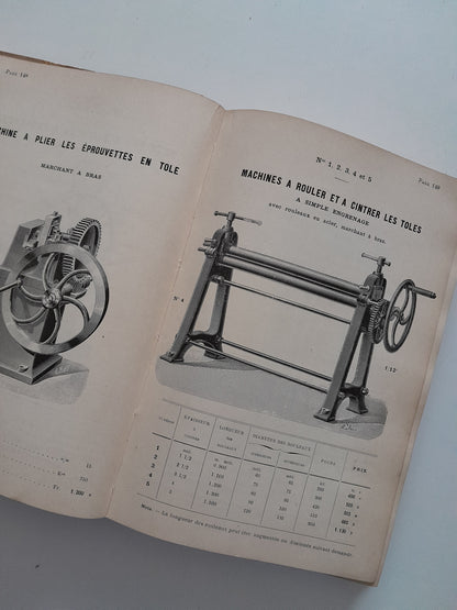 ALBUM-TARIFE DE MACHINES-OUTILS ET D'OUTILLAGE - SCULFORT & FOCKEDEY (1900)