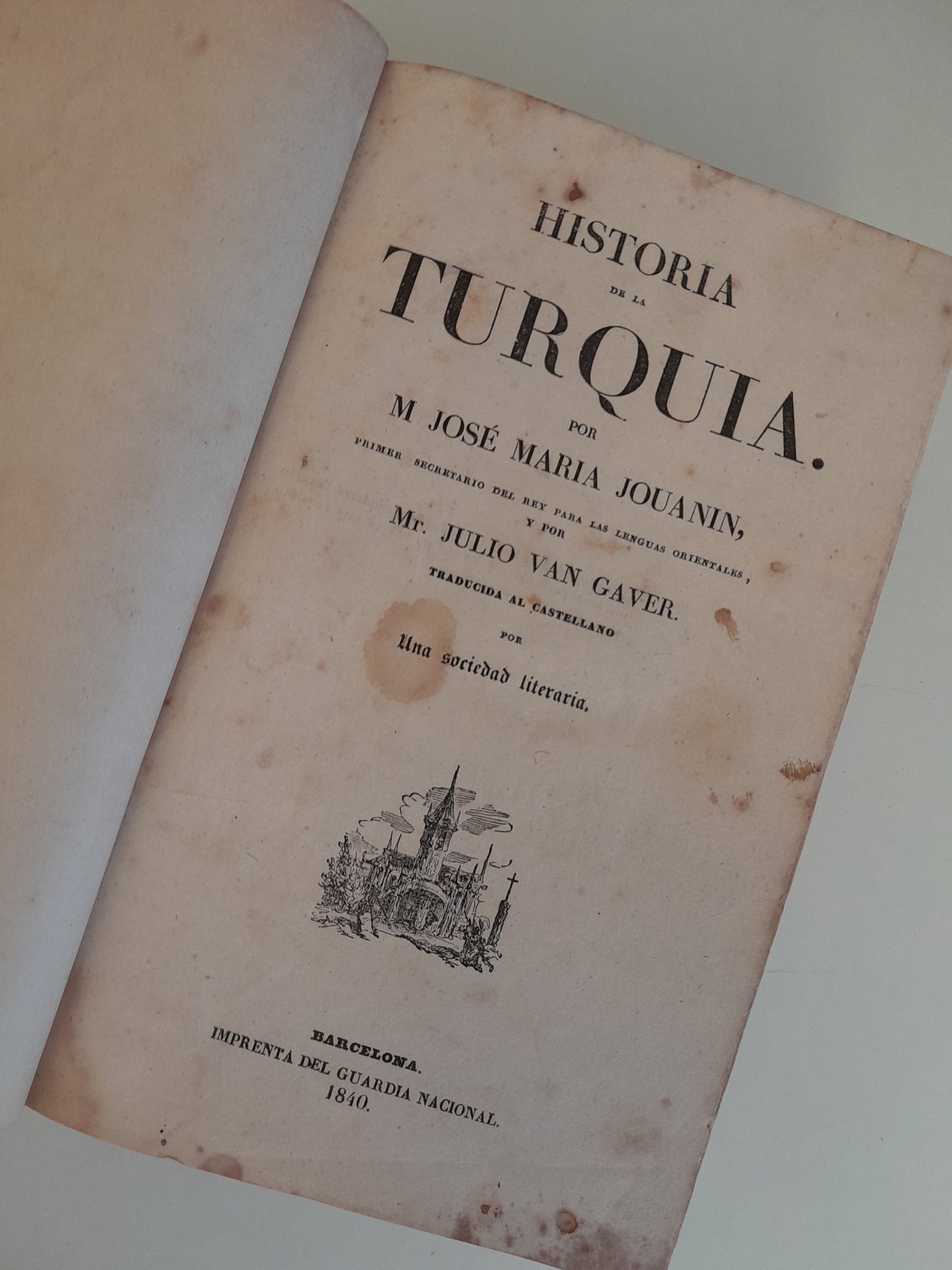 PANORAMA UNIVERSAL. HISTORIA DE TURQUÍA, HISTORIA DE LA ANTIGUA POLONIA E HISTORIA DE MALTA Y EL GOZO - VV. AA (IMPRENTA DEL GUARDIA NACIONAL, 1840)