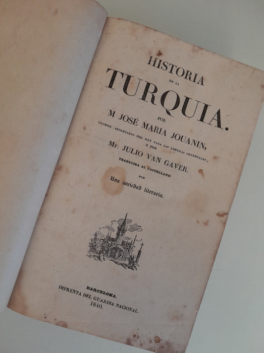 PANORAMA UNIVERSAL. HISTORIA DE TURQUÍA, HISTORIA DE LA ANTIGUA POLONIA E HISTORIA DE MALTA Y EL GOZO - VV. AA (IMPRENTA DEL GUARDIA NACIONAL, 1840)