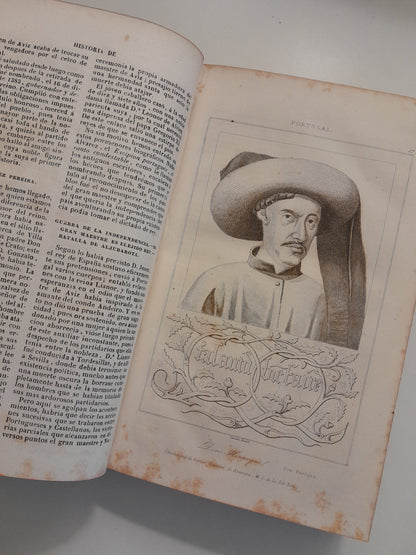 PANORAMA UNIVERSAL. HISTORIA DE PORTUGAL E HISTORIA DE LAS ISLAS BALEARES Y PITIUSAS - VV. AA. (IMP. DEL FOMENTO, 1845)