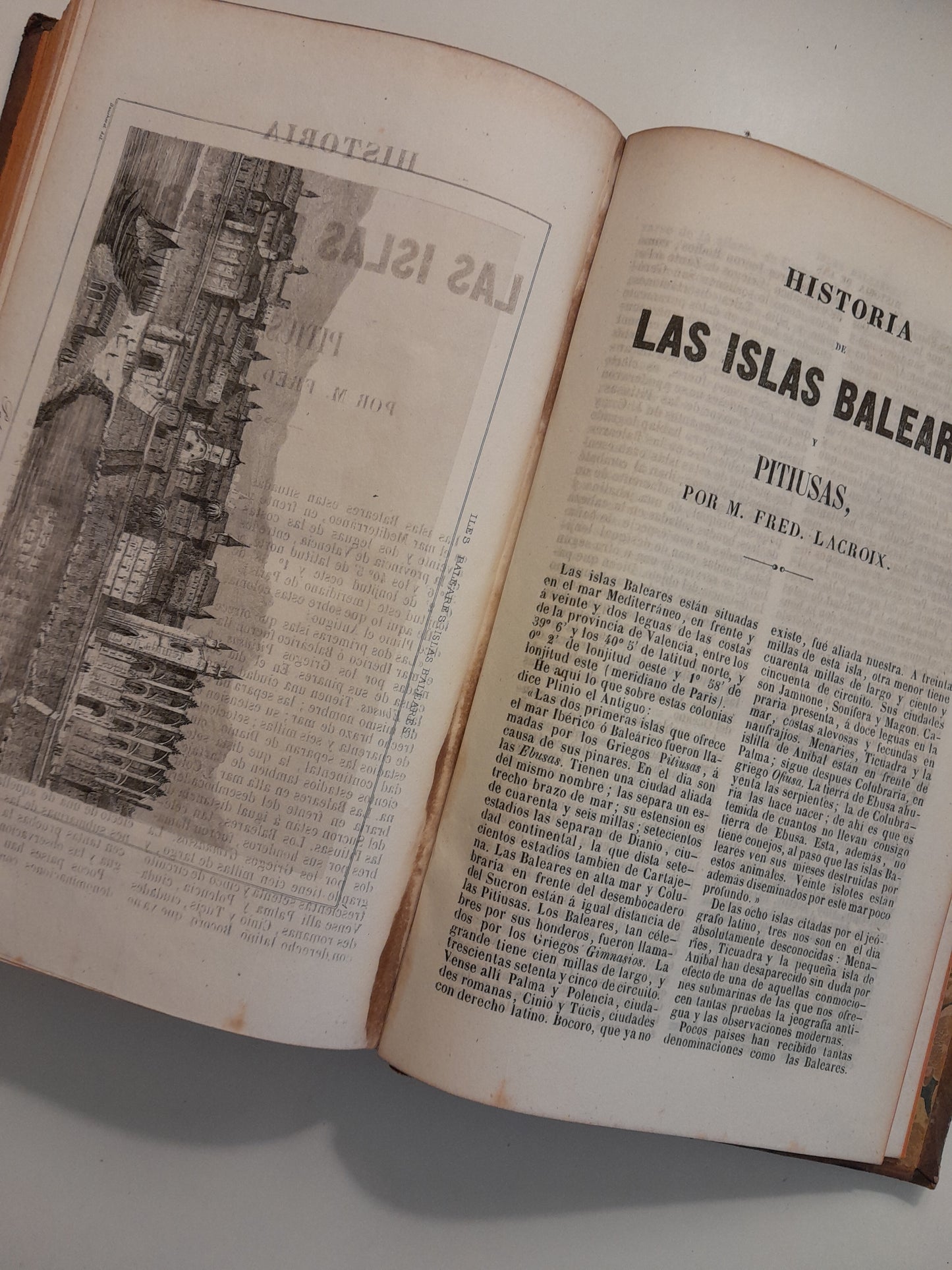 PANORAMA UNIVERSAL. HISTORIA DE PORTUGAL E HISTORIA DE LAS ISLAS BALEARES Y PITIUSAS - VV. AA. (IMP. DEL FOMENTO, 1845)