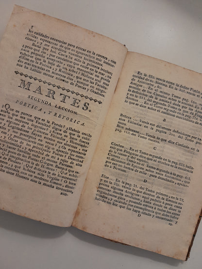 LOS ERUDITOS A LA VIOLETA O CURSO COMPLETO DE TODAS LAS CIENCIAS - JOSÉ VÁZQUEZ (c.1780)