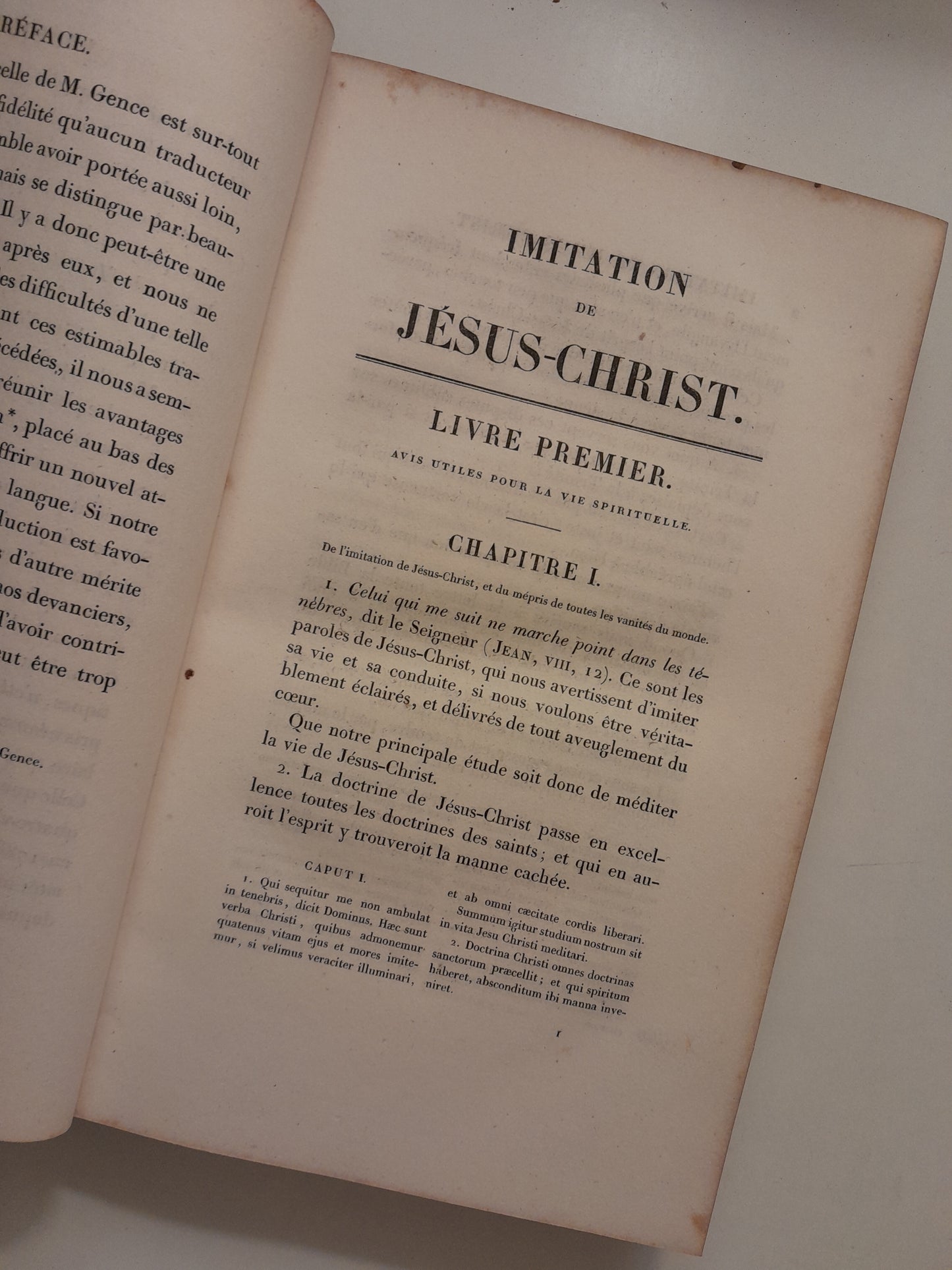 L'IMITATION DE JÉSUS-CHRIST - P. R. ROCHETTE (CHEZ LEFÈVRE, 1830)