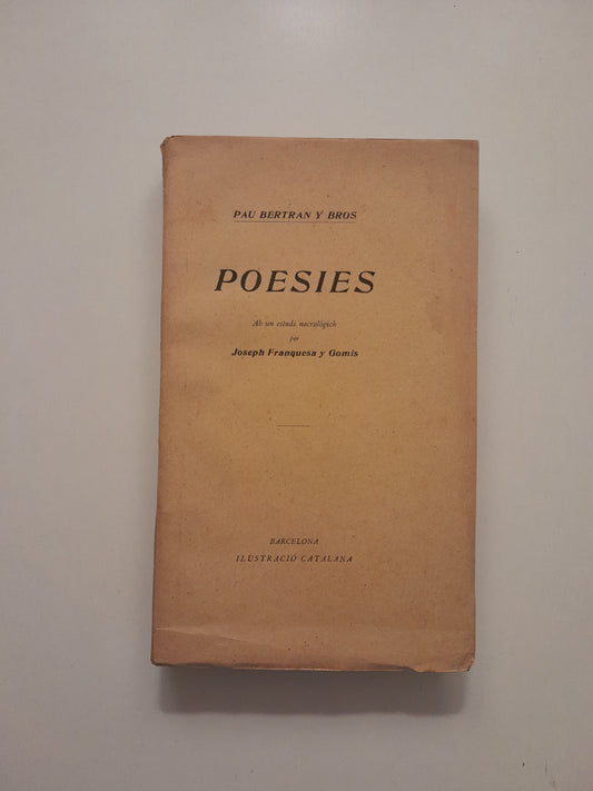 POESIES - PAU BERTRAN I BROS (ILUSTRACIÓ CATALANA, c.1900)