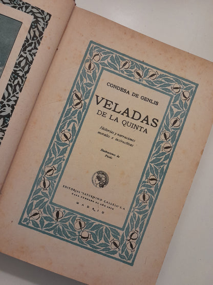 VELADAS DE LA QUINTA - CONDESA DE GENLIS (SATURNINO CALLEA, c.1930)