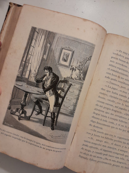 TREINTA AÑOS O LA VIDA DE UN JUGADOR (COMPLETA 2 TOMOS) - MANUEL ANGELÓN (ESPASA, c.1870)