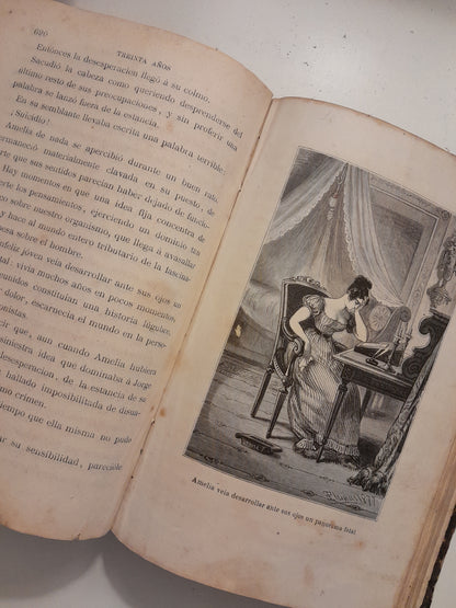 TREINTA AÑOS O LA VIDA DE UN JUGADOR (COMPLETA 2 TOMOS) - MANUEL ANGELÓN (ESPASA, c.1870)