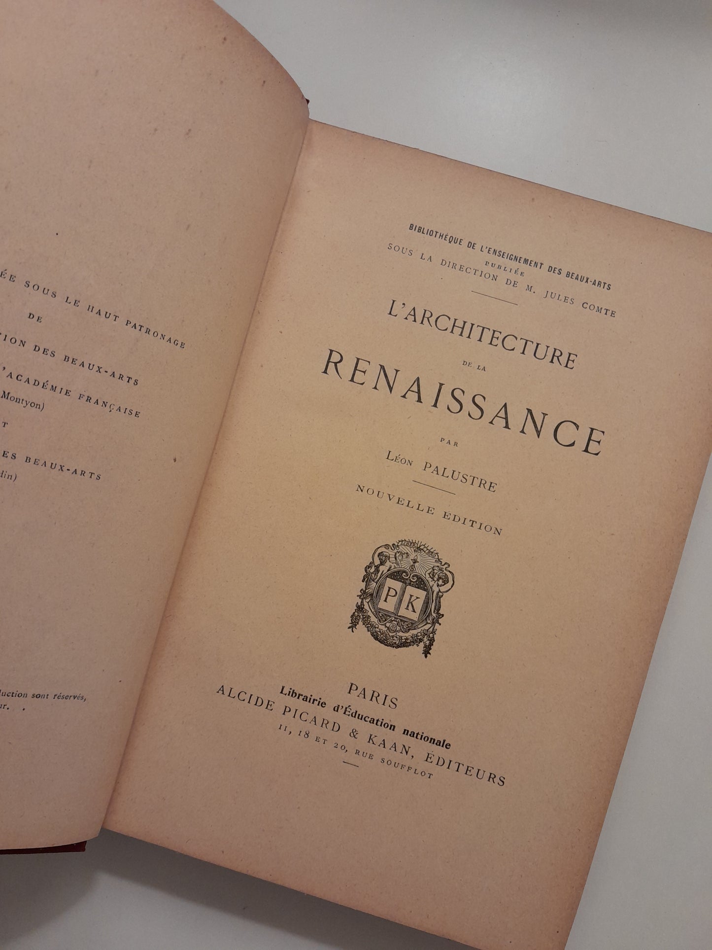 LA ARQUITECTURA DEL RENACIMIENTO - LÉON PALUSTRE (ANCIENNE MAISON QUANTIN, c.1880)