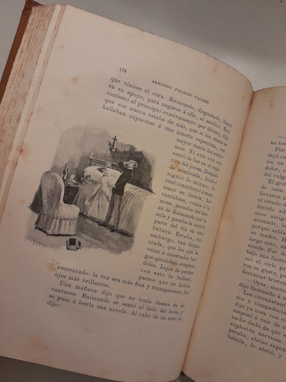 LA ESPUMA (DOS TOMOS) - ARMANDO PALACIOS VALDÉS (HENRICH Y Cª, 1890)