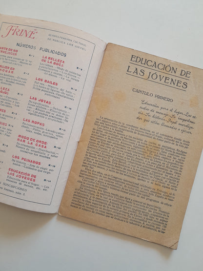 REVISTA FEMENINA FRINÉ: EDUCACIÓN DE LAS JÓVENES - AÑO 1, NÚM. 14 (MAYO 1918)