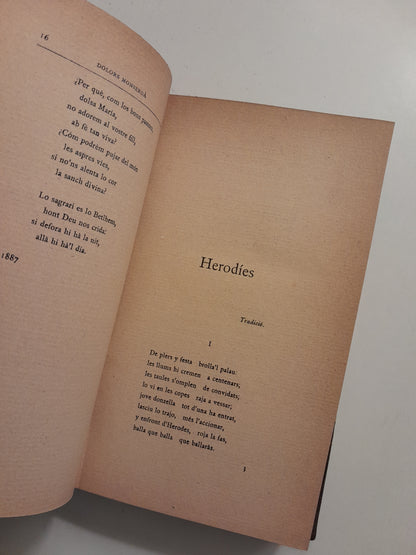 POESIES - DOLORS MONSERDÀ (ILUSTRACIÓ CATALANA, 1911)