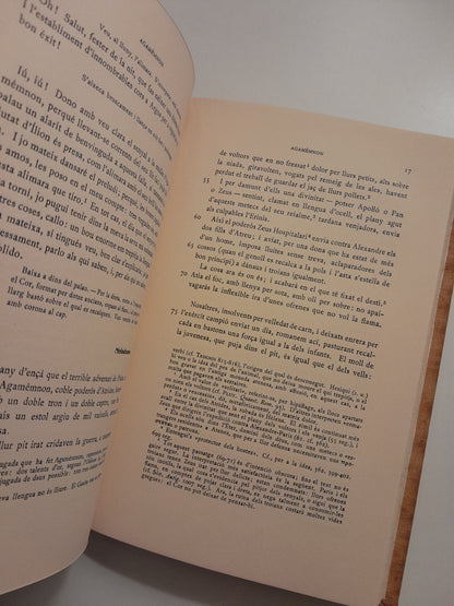 TRAGÈDIES III. L'ORESTEA - ÈSQUIL (BERNAT METGE, 1934)