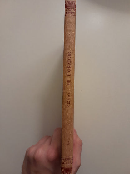 DE L'ORADOR I - M. T. CICERÓ (BERNAT METGE, 1929)