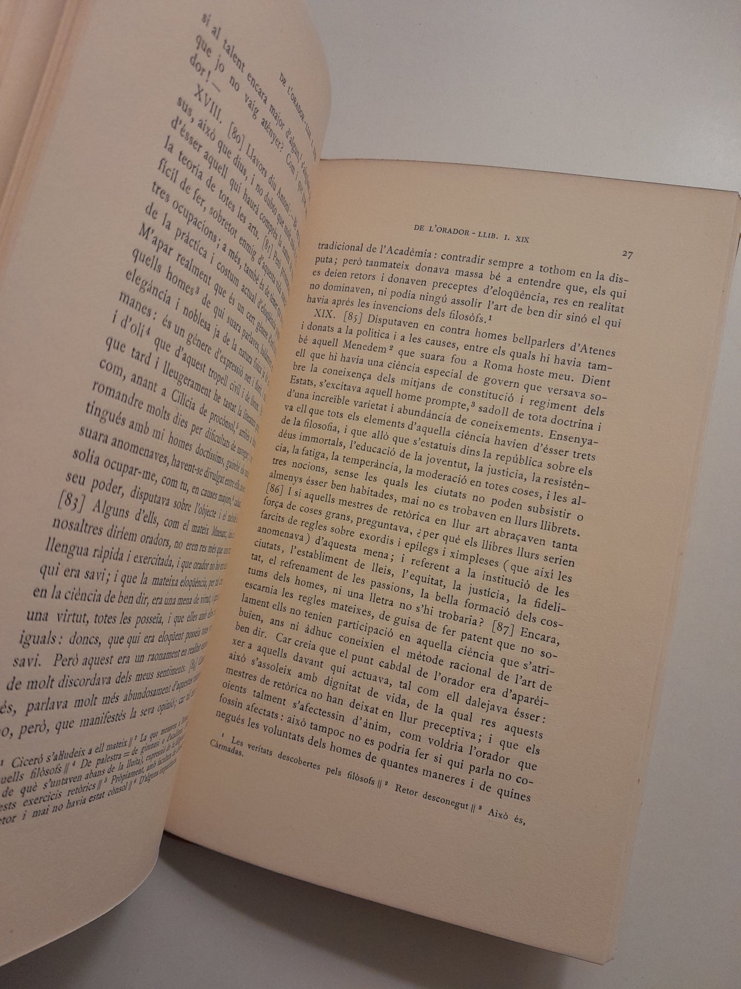 DE L'ORADOR I - M. T. CICERÓ (BERNAT METGE, 1929)