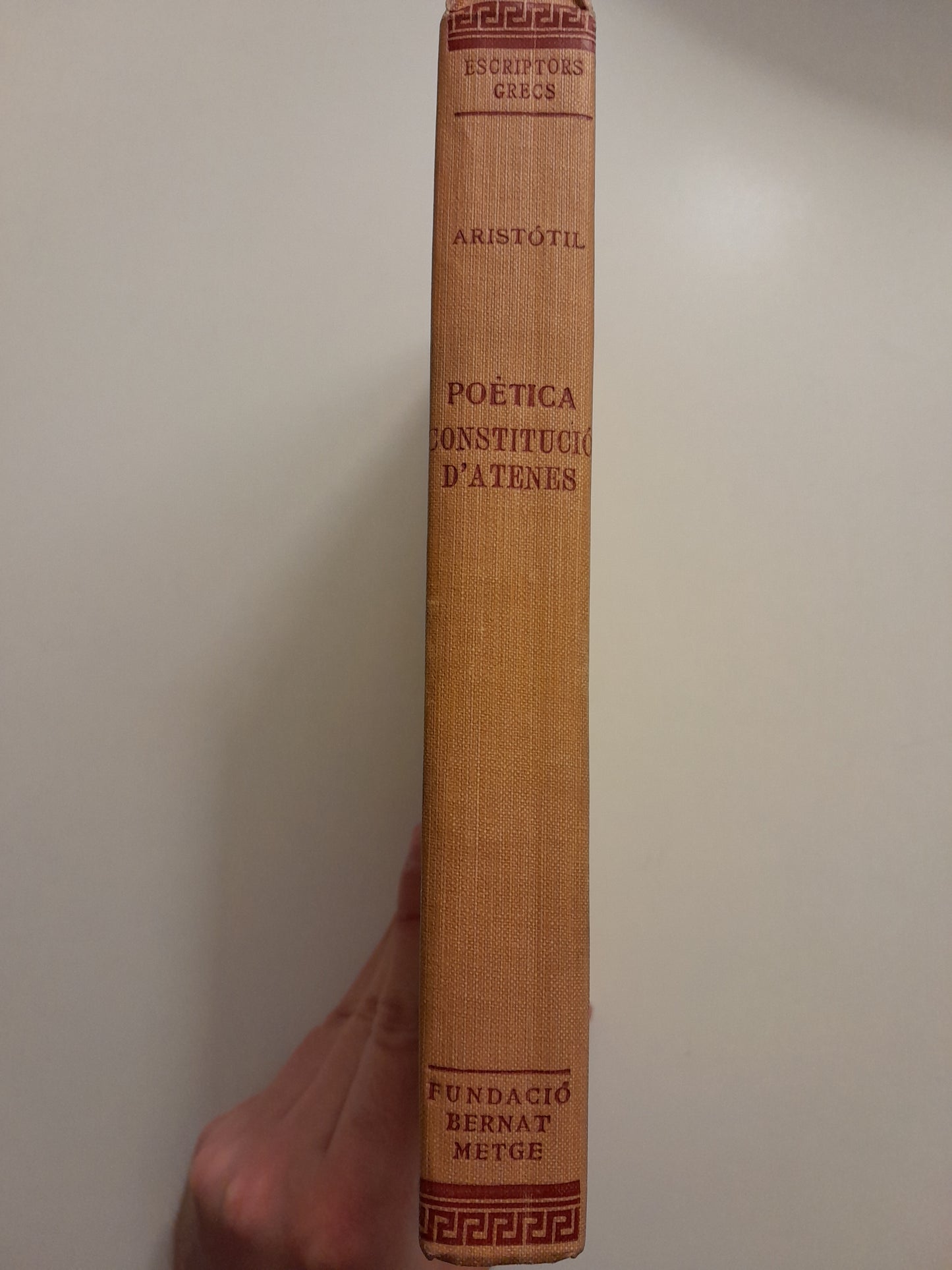 POÈTICA / CONSTITUCIÓ D'ATENES - ARISTÒTIL (BERNAT METGE, 1926)