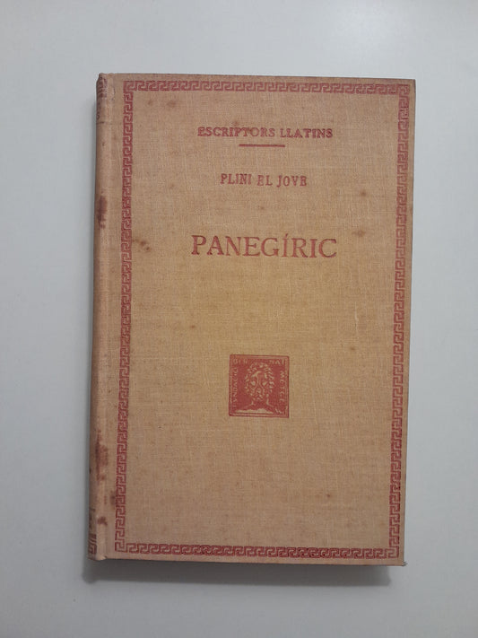 PANEGÍRIC - PLINI EL JOVE (BERNAT METGE, 1932)