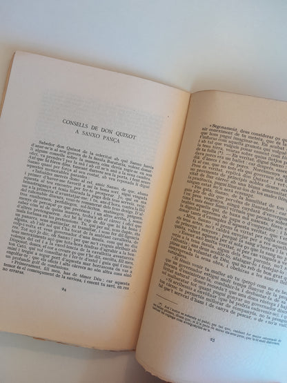 QUATRE PEDRES DE GRAN PREU QUE CERVANTES ENCASTÀ EN L'INESTIMABLE JOIELL DEL QUIXOT (IMP. ELZEVIRIANA I LLIBRERIA CAMÍ, 1928)