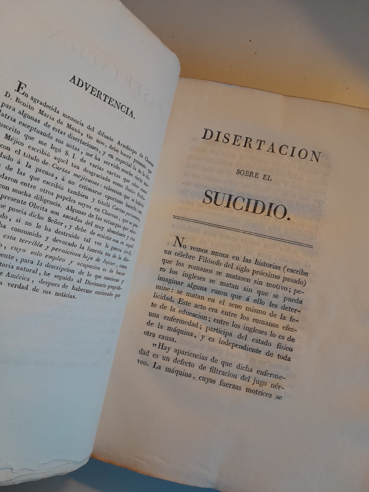 ENTRETENIMIENTOS DE UN PRISIONERO EN LAS PROVINCIAS DEL RÍO DE LA PLATA - LUIS MARÍA MOXÓ Y LÓPEZ (IMP. JOSÉ TORNER, 1828)