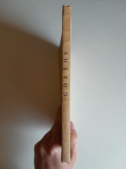 GOETHE: ANTOLOGIA QUE LA GENERALITAT DEDICA A LES ESCOLES DE CATALUNYA (1932)